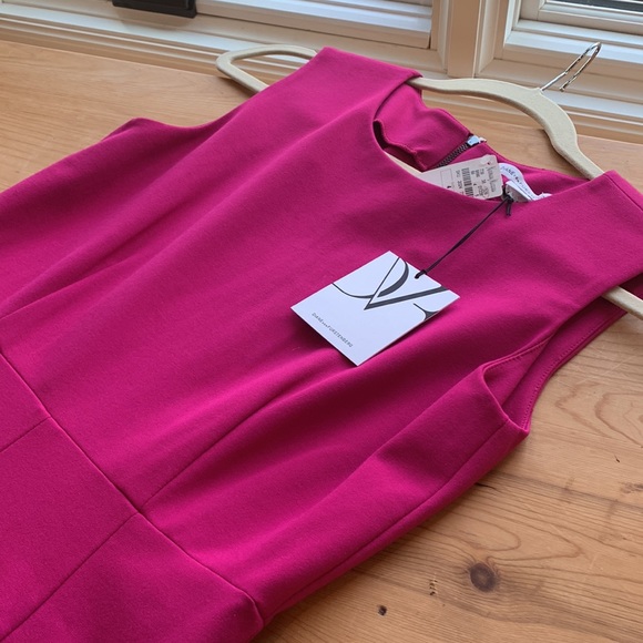 Diane Von Furstenberg Barbie Capreena Dress Hot Pink Flamingo💕 Barbicore Dress - Picture 9 of 16